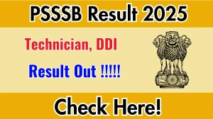 PSSSB Technician, DDI Result 2025 Out at sssb.punjab.gov.in, Direct Link to Download Result PDF Here PSSSB Technician, DDI Result 2025 Out at sssb.punjab.gov.in, Direct Link to Download Result PDF Here