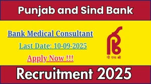 Punjab and Sind Bank BMC Recruitment 2025 - Apply Offline by Sep 10