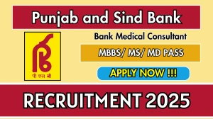 Punjab and Sind Bank BMC Recruitment 2025 - Apply Offline by Sep 20