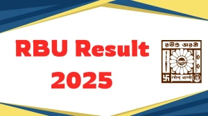 RBU Result 2025 Out at rbu.ac.in Direct Link to Download 4th Semester Result