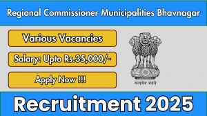 Regional Commissioner Municipalities Bhavnagar Recruitment 2025 - Apply Offline for 29 Civil Engineer, MIS Expert and More Posts Regional Commissioner Municipalities Bhavnagar Recruitment 2025 - Apply Offline for 29 Civil Engineer, MIS Expert and More Posts