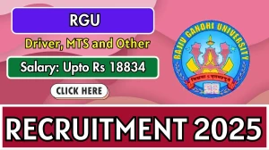 RGU Recruitment 2025 - Apply Offline for 34 Driver, MTS and Other Posts by Sept 16