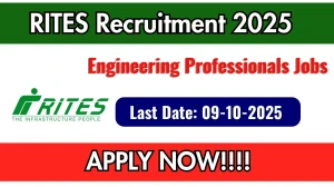RITES Engineering Professionals Recruitment 2025 - Apply Online for 11 Posts