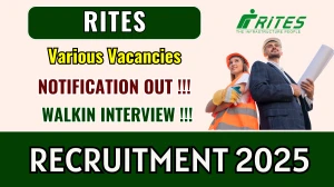 RITES Recruitment 2025 – Walk in for 13 Section Engineer, Program Manager and More Posts RITES Recruitment 2025 – Walk in for 13 Section Engineer, Program Manager and More Posts