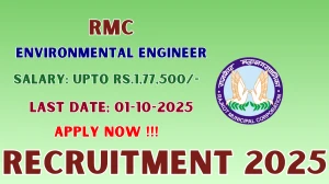 RMC Environmental Engineer Recruitment 2025 - Apply Online by Oct 01