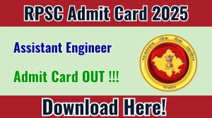 RPSC Assistant Engineer Admit Card 2025 OUT Download Hall Ticket at rpsc.rajasthan.gov.in