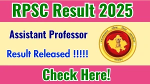 RPSC Assistant Professor Result 2025 Out at rpsc.rajasthan.gov.in, Direct Link to Download Result PDF Here
