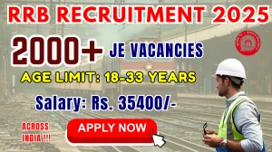RRB JE (Junior Engineer) Recruitment 2025 - Apply Online for 2569 Posts RRB JE (Junior Engineer) Recruitment 2025 - Apply Online for 2569 Posts
