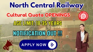 RRC NCR Cultural Quota Recruitment 2025 - Apply Online