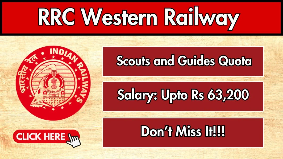 RRC Western Railway Recruitment 2025 - Apply Online for 14 Scouts and Guides Quota Posts by Oct 24