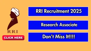 RRI Research Associate Recruitment 2025 - Apply Online by Oct 26