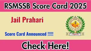 RSMSSB Jail Prahari Score Card 2025 Out at rsmssb.rajasthan.gov.in, Direct Link to Download Score Card PDF Here RSMSSB Jail Prahari Score Card 2025 Out at rsmssb.rajasthan.gov.in, Direct Link to Download Score Card PDF Here