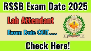 RSSB Lab Attendant Exam Date 2025 Out for 54 Posts at rssb.rajasthan.gov.in Check Details Here