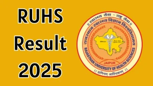 RUHS Result 2025 Out at ruhsraj.org Direct Link to Download Part-1, 2 and 4 Result