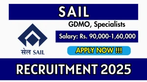 SAIL Recruitment 2025 – Walk in for 06 GDMO, Specialists Posts SAIL Recruitment 2025 – Walk in for 06 GDMO, Specialists Posts