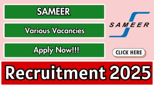 SAMEER Recruitment Short Notification 2025 - Apply Online for 23 Research Scientist, Project Assistant and Other Posts by Oct 3