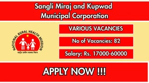 Sangli Miraj and Kupwad Municipal Corporation Recruitment 2025 - Apply Offline for 82 Staff Nurse, Lab Technician and More Posts by Oct 03 Sangli Miraj and Kupwad Municipal Corporation Recruitment 2025 - Apply Offline for 82 Staff Nurse, Lab Technician and More Posts by Oct 03