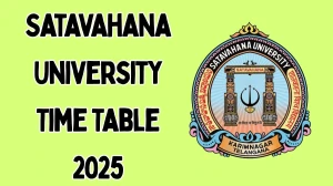 Satavahana University Time Table 2025 Announced For B.Pharm, M.Ed and M.Pharm @ satavahana.ac.in Details Here