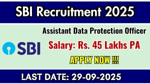 SBI Assistant Data Protection Officer Recruitment 2025 - Apply Online SBI Assistant Data Protection Officer Recruitment 2025 - Apply Online