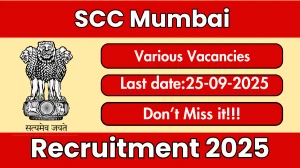 SCC Mumbai Recruitment 2025 - Apply Offline for 12 Librarian, Watchman and Other Posts by Sept 25
