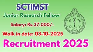 SCTIMST Junior Research Fellow Recruitment 2025 – Walk in