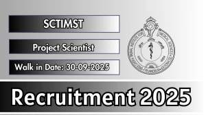 SCTIMST Project Scientist Recruitment 2025 – Walk in SCTIMST Project Scientist Recruitment 2025 – Walk in