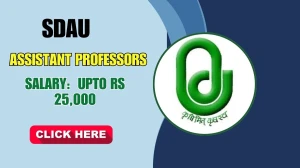 SDAU Assistant Professors Recruitment 2025 - Apply Offline SDAU Assistant Professors Recruitment 2025 - Apply Offline