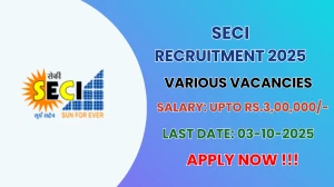 SECI Recruitment 2025 - Apply Online for 05 Executive Director, Manager and More Posts by Oct 03