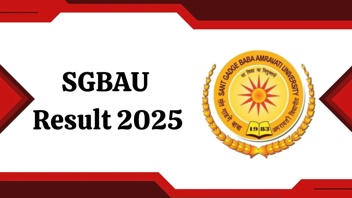 SGBAU Result 2025 Declared at sgbau.ucanapply.com Direct Link to Download 4th, 6th Sem Result