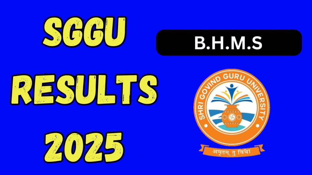 SGGU Result 2025 Released at sggu.ac.in Direct Link to Download UG Course Result