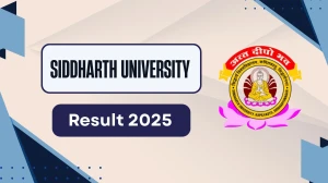 Siddharth University Result 2025 Released at suksn.in Direct Link to Download Odd Semester Result
