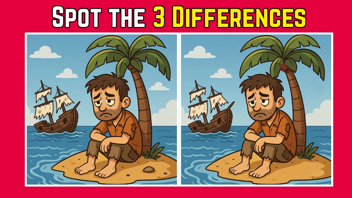 Spot the Difference: Within 7 Seconds Spot The 3 Differences in this Poor Man Image