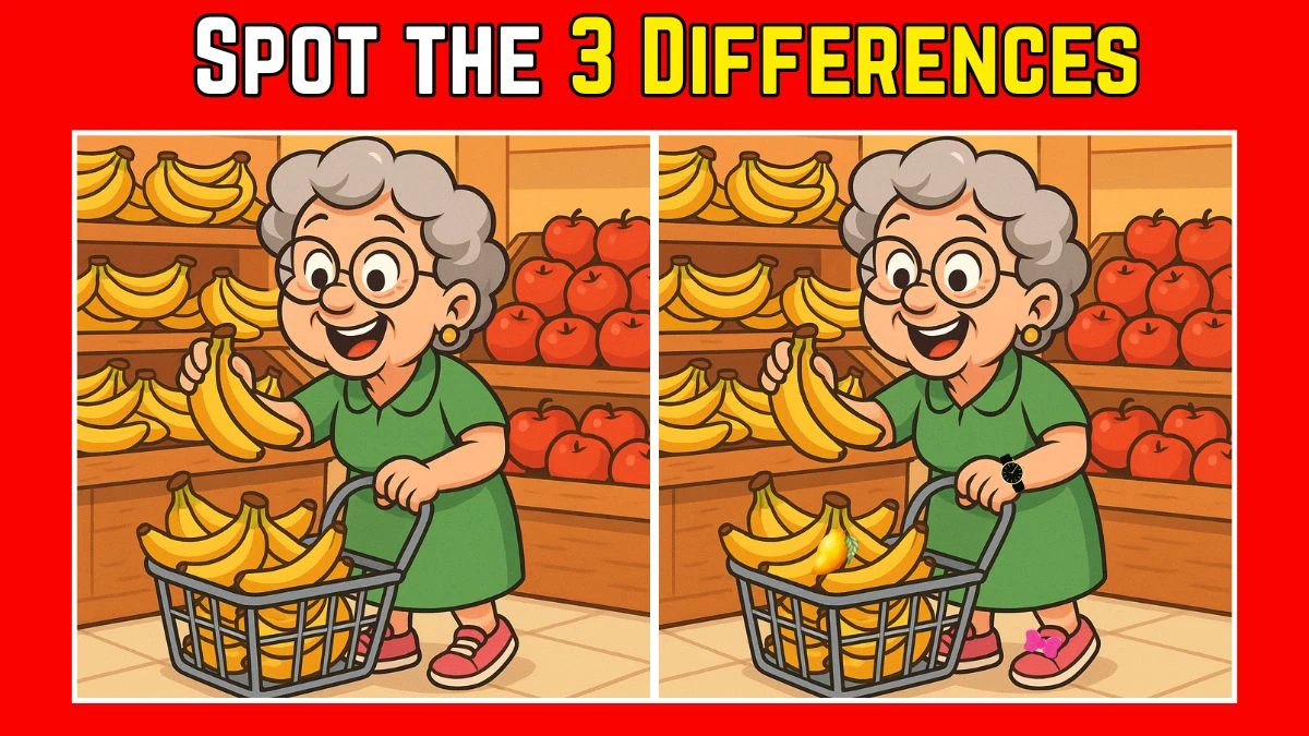 Spot the Difference: Within 7 Seconds Spot The 3 Differences in this Woman Shopping Image