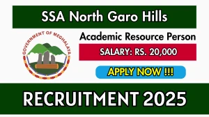 SSA North Garo Hills Academic Resource Person Recruitment 2025 - Apply Offline for Posts by Sep 15 SSA North Garo Hills Academic Resource Person Recruitment 2025 - Apply Offline for Posts by Sep 15