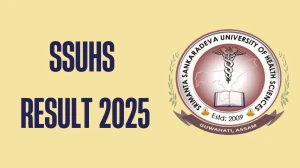 SSUHS Result 2025 Out at ssuhs.in Direct Link to Download 1st, 3rd, 5th Sem Result