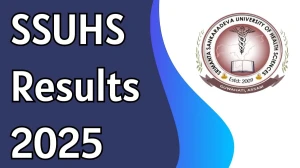 SSUHS Result 2025 Released at ssuhs.in Direct Link to Download 4th Professional Result