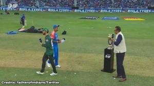 Suryakumar Yadav, Salman Agha Skip Handshake During Toss in Indo-Pak Asia Cup Clash