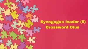 Synagogue leader Crossword Clue Irish Daily Mail Quick 5 letters Answer