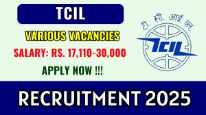 TCIL Personnel Recruitment 2025 - Apply Online by Sep 25 TCIL Personnel Recruitment 2025 - Apply Online by Sep 25