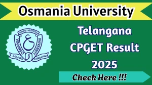 Telangana CPGET Result 2025 Out at cpget.tgche.ac.in Direct Link to Download Result
