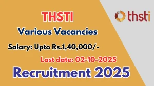 THSTI Recruitment 2025 - Apply Online for 08 Multi Tasking Staff, Research Officer and More Posts