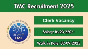 TMC Clerk Recruitment 2025 – Walk in