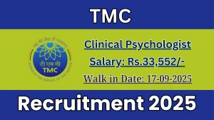 TMC Clinical Psychologist Recruitment 2025 – Walk in