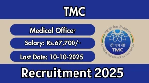 TMC Medical Officer Recruitment 2025 - Apply Online for 08 Posts by Oct 10