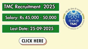 TMC Research Fellow Recruitment 2025 - Apply Online by Sep 25