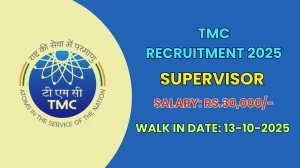 TMC Supervisor Recruitment 2025 – Walk in