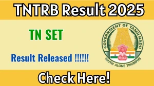 TN SET Result 2025 Out at trb.tn.gov.in, Direct Link to Download Result PDF Here TN SET Result 2025 Out at trb.tn.gov.in, Direct Link to Download Result PDF Here