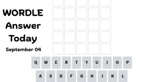 Today's Wordle Hint and Answer for September 04, 2025