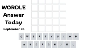 Today's Wordle Hint and Answer for September 05, 2025