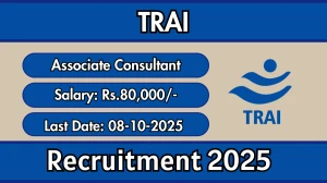 TRAI Associate Consultant Recruitment 2025 - Apply Online for 10 Posts by Oct 08
